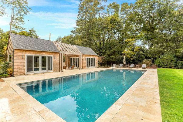 Exterior, Pool, Solar Panels