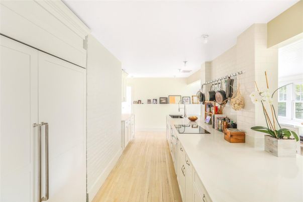 Interior, Kitchen, Wood Texture Flooring