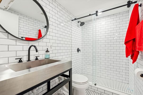 Bathroom, Glass Shower, Interior