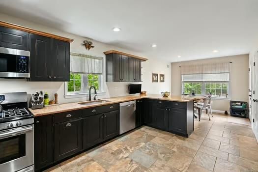 Interior, Kitchen, Recessed Lighting, Stainless Steel Appliances