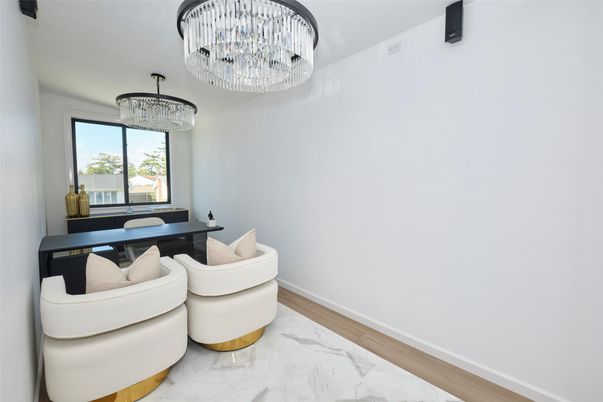 Chandelier, Dining room, Interior, Marble, Wood Texture Flooring