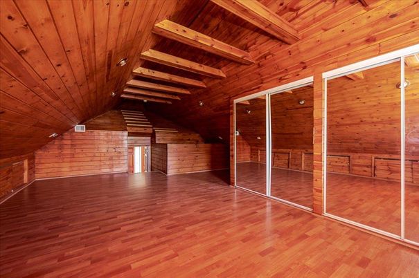 Empty room, Interior, Wooden Beams, Wooden Ceilings, Wood Texture Flooring, Wooden Walls