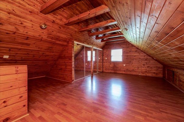 Empty room, Interior, Wooden Beams, Wooden Ceilings, Wood Texture Flooring, Wooden Walls