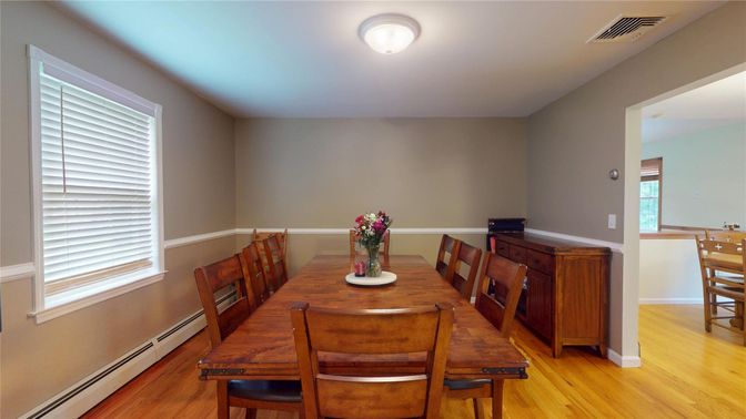 Dining room, Interior, Wood Texture Flooring
