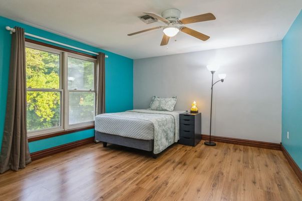 Bedroom, Interior, Wood Texture Flooring