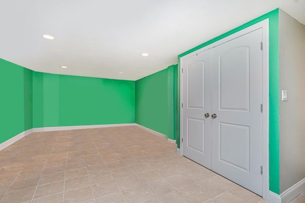 Empty room, Interior, Recessed Lighting