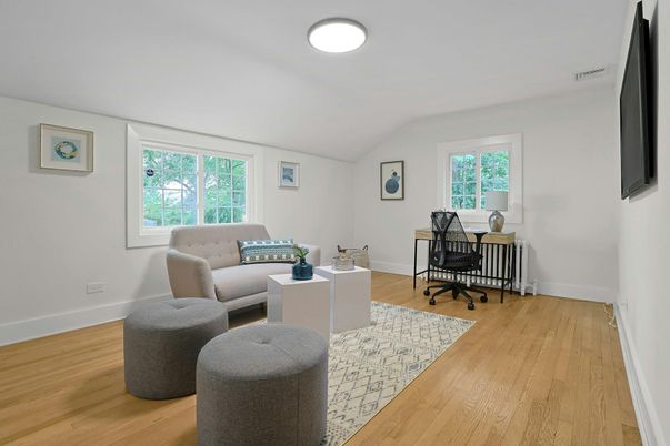 Home Office, Interior, Wood Texture Flooring