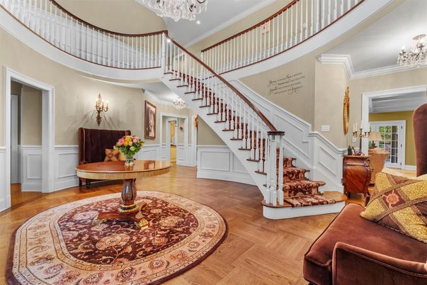Chandelier, Interior, Wood Texture Flooring