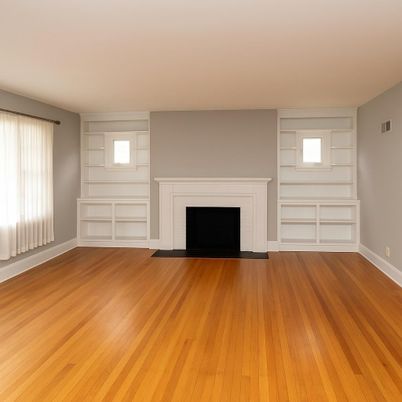 Empty room, Fireplace, Interior, Wood Texture Flooring