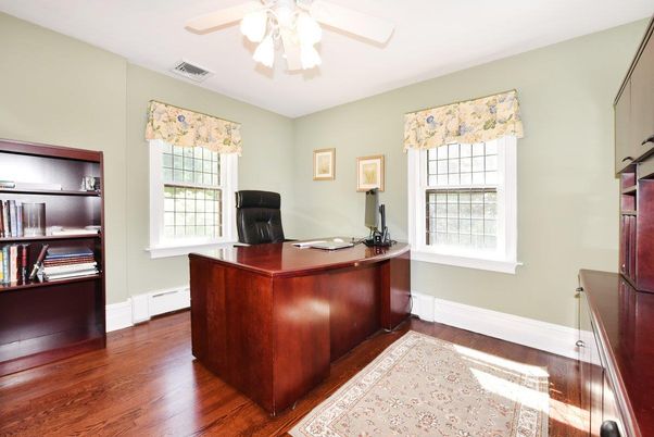 Home Office, Interior, Wood Texture Flooring