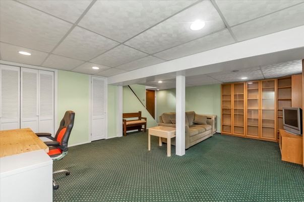 Home Office, Interior, Recessed Lighting