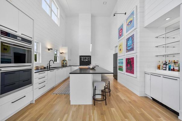 Interior, Kitchen, Wood Texture Flooring