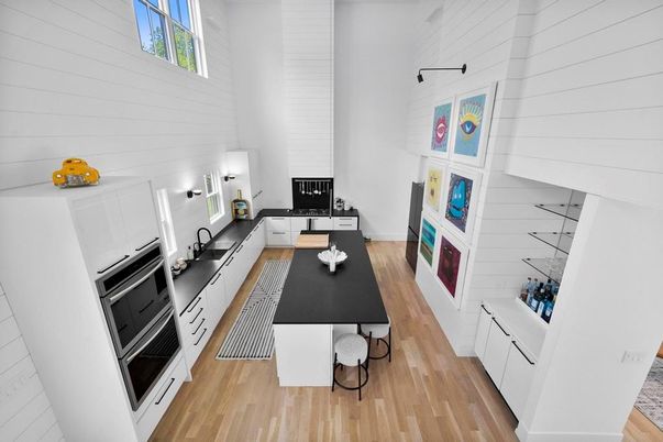 Interior, Kitchen, Wood Texture Flooring