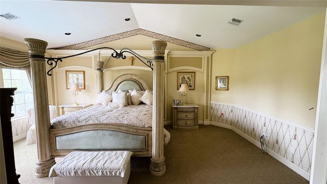 Bedroom, Interior, Recessed Lighting