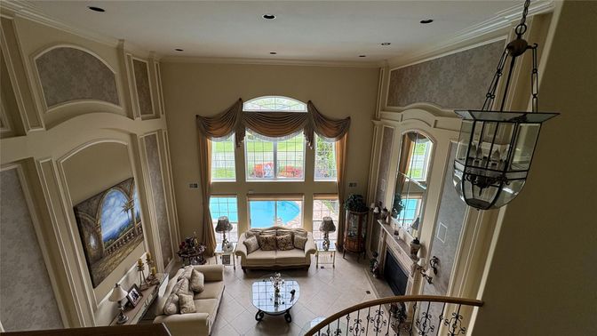Interior, Living room, Recessed Lighting