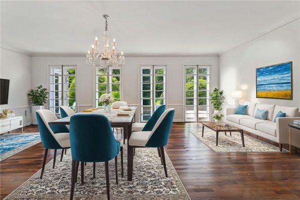 Chandelier, Dining room, Interior, Living room, Wood Texture Flooring