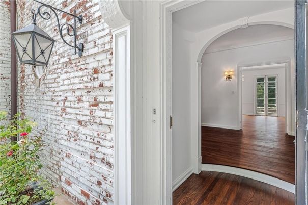 Interior, Stone Walls, Wood Texture Flooring