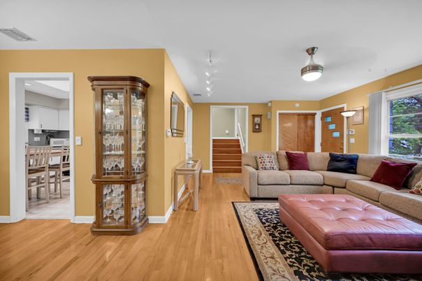 Dining room, Interior, Kitchen, Living room, Wood Texture Flooring