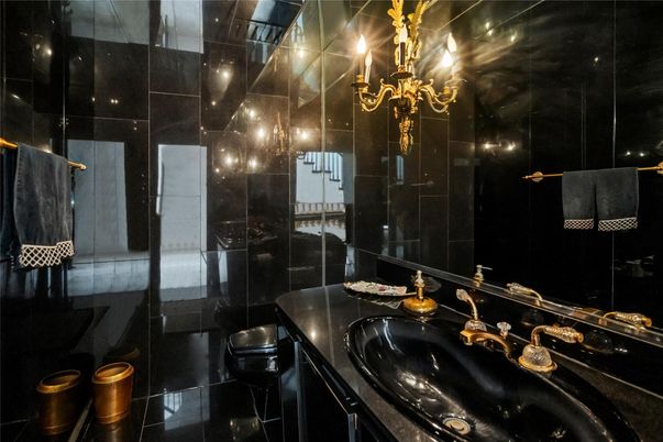 Bathroom, Chandelier, Interior