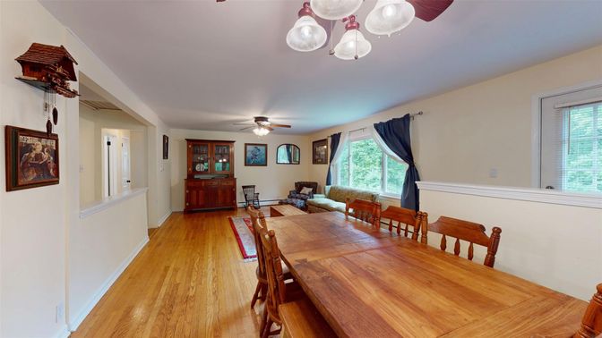 Dining room, Interior, Wood Texture Flooring