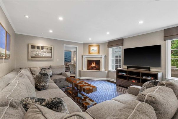 Fireplace, Interior, Living room, Recessed Lighting