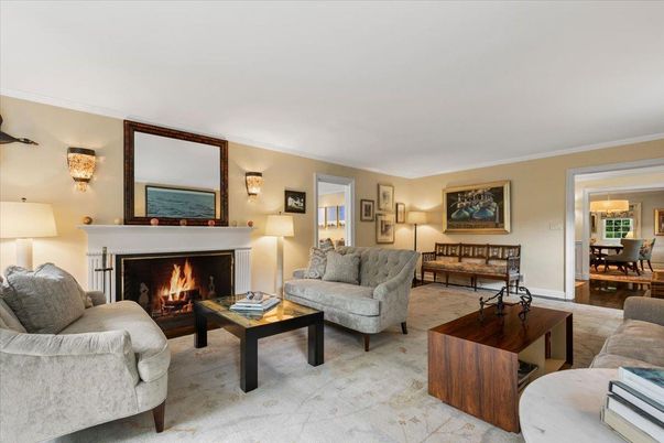 Dining room, Fireplace, Interior, Living room