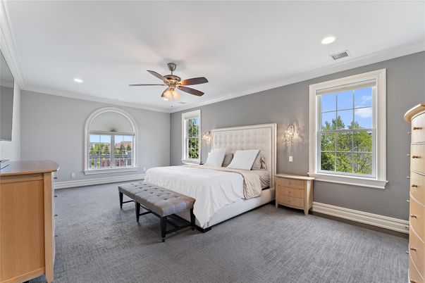Bedroom, Interior, Recessed Lighting