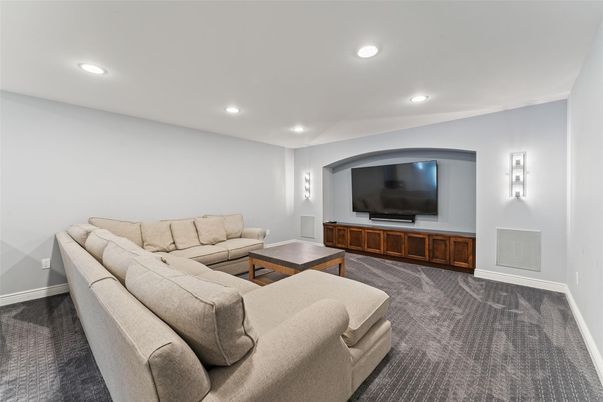 Interior, Living room, Recessed Lighting