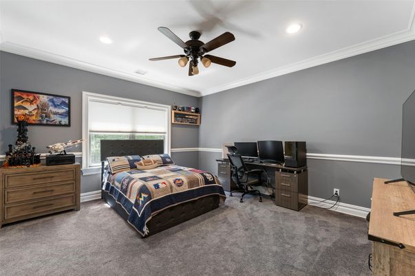 Bedroom, Home Office, Interior, Recessed Lighting