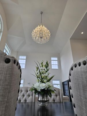 Chandelier, Interior, Recessed Lighting