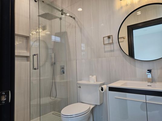 Bathroom, Glass Shower, Interior
