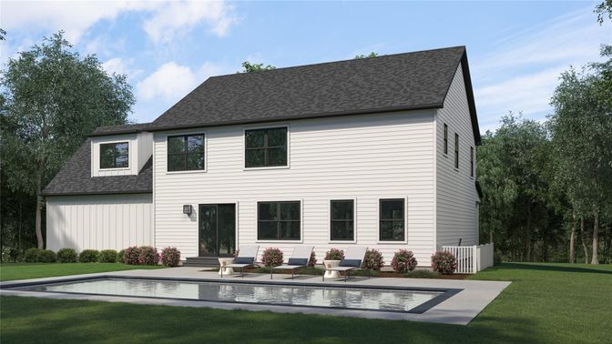 Backyard, Exterior, Facade, Pool, Farmhouse