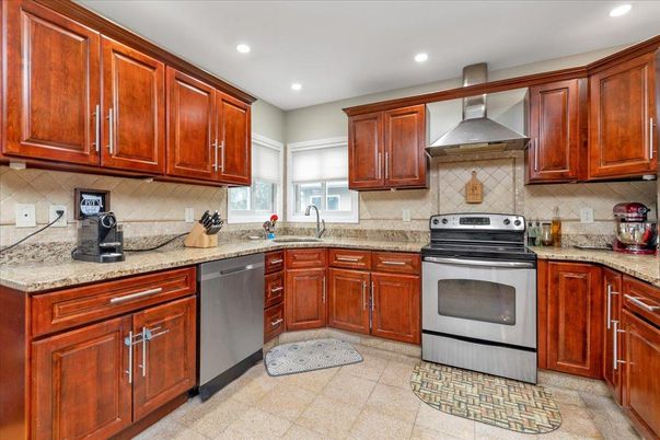 Interior, Kitchen, Recessed Lighting, Stainless Steel Appliances