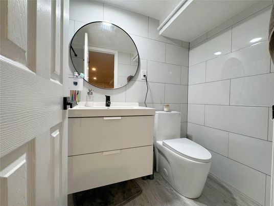 Bathroom, Interior, Wood Texture Flooring