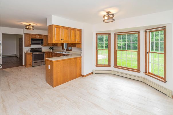 Interior, Kitchen, Wood Texture Flooring
