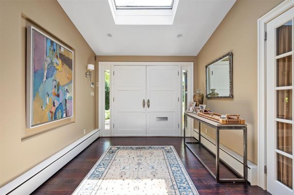 Glass Ceilings, Interior, Recessed Lighting, Wood Texture Flooring