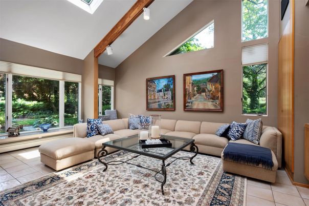 Interior, Living room, Wooden Beams