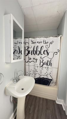 Bathroom, Interior, Wood Texture Flooring