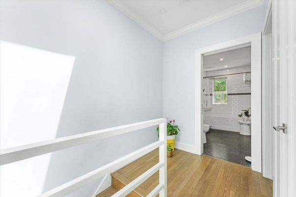 Bathroom, Interior, Recessed Lighting, Wood Texture Flooring