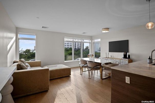 Dining room, Interior, Living room, Pendant Lights, Wood Texture Flooring