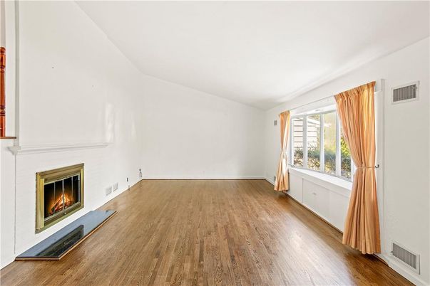 Empty room, Fireplace, Interior, Wood Texture Flooring