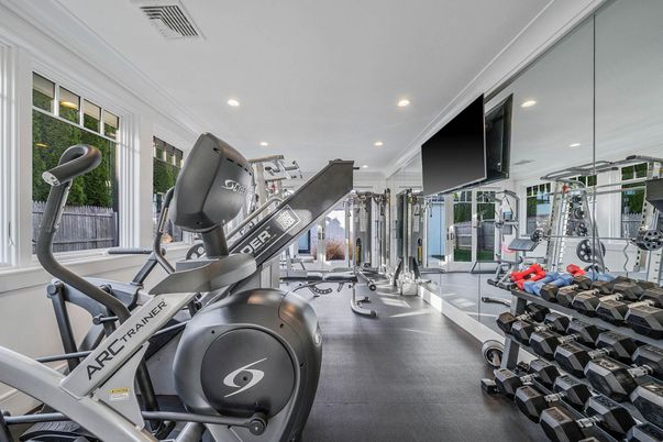 Fitness Equipment, Gym, Interior, Recessed Lighting