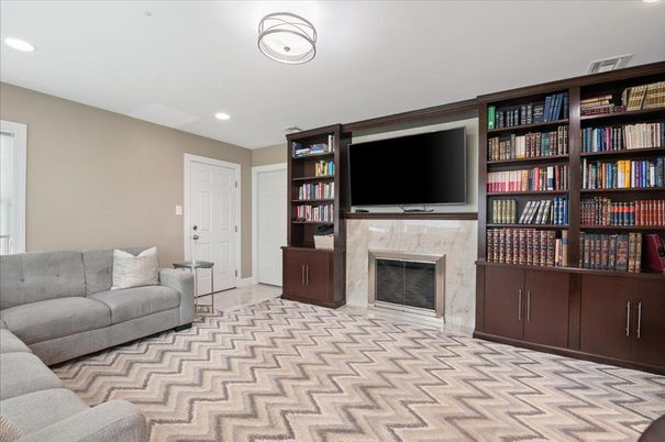 Fireplace, Interior, Living room, Recessed Lighting