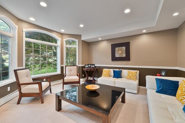 Interior, Living room, Recessed Lighting