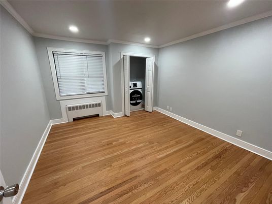 Interior, Recessed Lighting, Utility Closets, Washer, Wood Texture Flooring