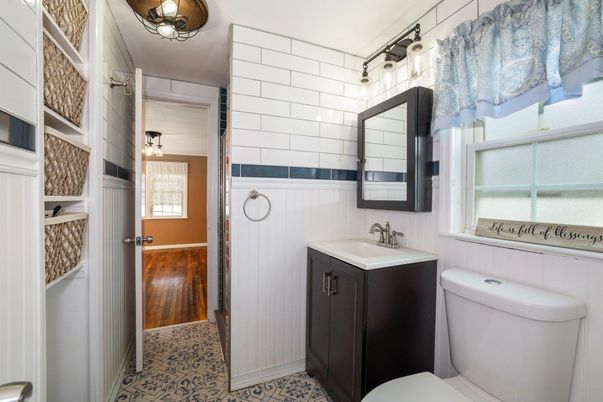 Bathroom, Interior, Wood Texture Flooring