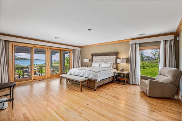 Bedroom, Interior, Water, Wood Texture Flooring