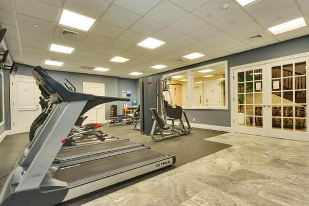 Fitness Equipment, Gym, Interior, Recessed Lighting