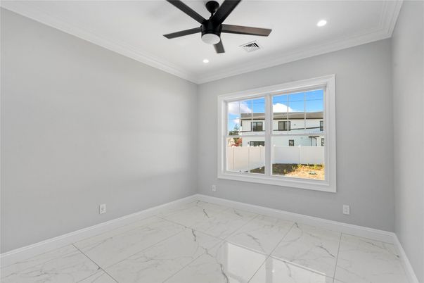 Empty room, Interior, Marble, Recessed Lighting
