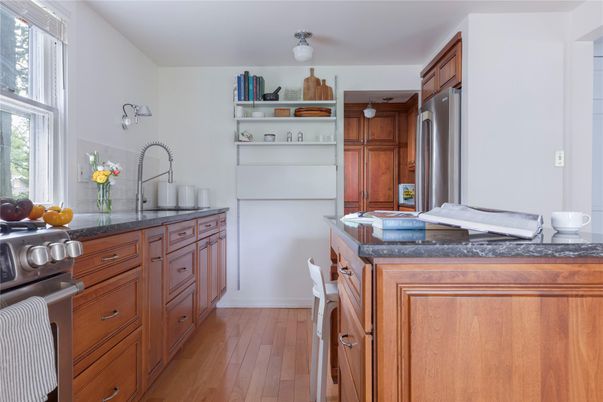 Interior, Kitchen, Wood Texture Flooring
